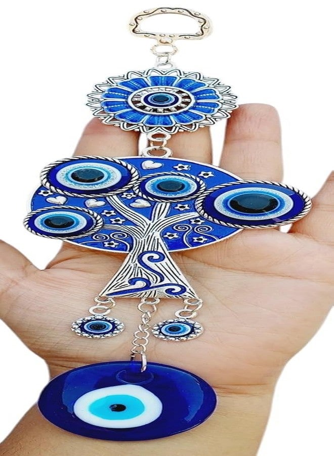 ARTISKRITI Evil Eye Hanging for House Main Entrance Door Decoration, Evil Eye Charm Tree Nazar Battu for Good Luck, Prosperity and Protection - Image 1